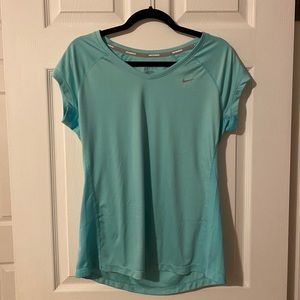 Tiffany Blue Nike Dri-Fit Short sleeve athletic shirt